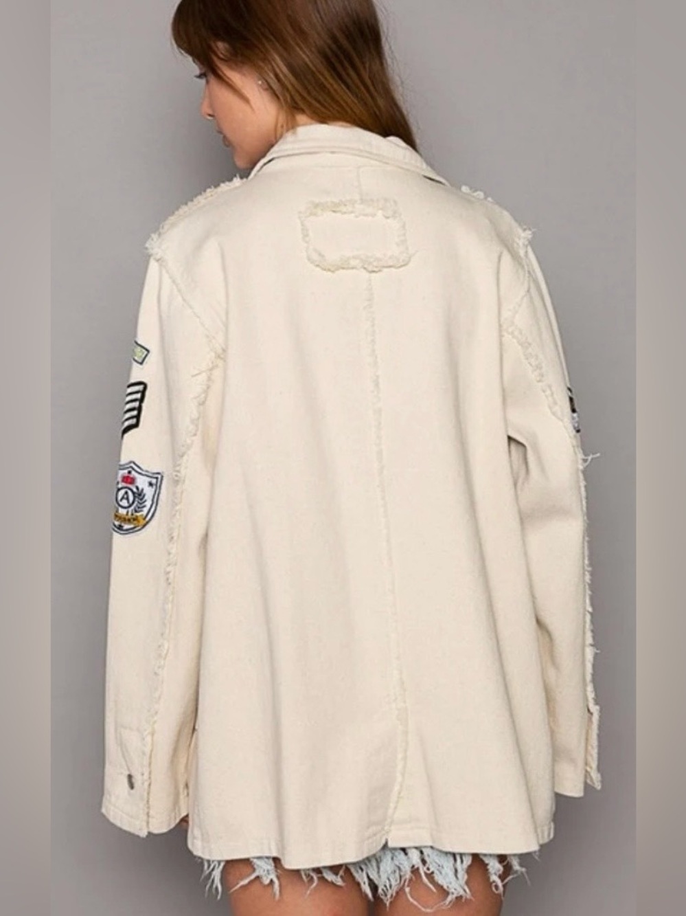 POL Vintage Patch Military Derby Jacket - Picture 6 of 13